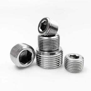 5pcs 1" BSPP Male Therad 304 Stainless Steel Internal Hex Pipe Fitting End Cap IHNIEAEW in Kuwait