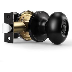 Gobrico 5 Pack Egg Shaped Door Knobs Brushed Nickel Privacy Door Knobs and Handles Interior Door Knobs and Handles for Bathroom Bedroom Oval Shaped in Saudi Arabia