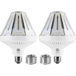 1200W Equivalent Led Corn light bulb,18000 Lumen LED Corn Bulbs 120W 5000K Daylight White Lamp,E26/E39 Medium Mogul Base,2-Pack Large Area Lights For Outdoor Indoor Garage Warehouse Factory Workshop in Saudi Arabia