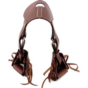 مجموعة Jeereal Western Leather Buddy سهلة الارتداء على شكل حصان للأطفال الشباب المهر روديو مع خياطة معززة، وإبزيم من الفولاذ المقاوم للصدأ in Kuwait