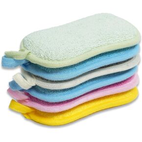 Dish Sponge Kitchen Sponges,Scrub Sponges,Double Sided Cleaning,Non Scratch,Ultra fine Fiber Wiping+Stainless Steel Wire to Remove Stubborn Stains,Durable Thickening (Large 6-Pack) in Saudi Arabia