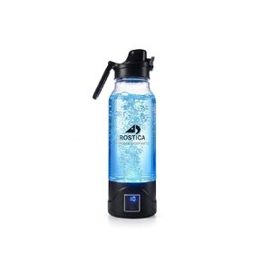 Upgraded Hydrogen Water Bottle Glass Generator - 34oz Borosilicate Glass, SPE/PEM Tech, Portable Water Ionizer Maker for Sports, Home, Office & Travel by ROSTICA in Saudi Arabia