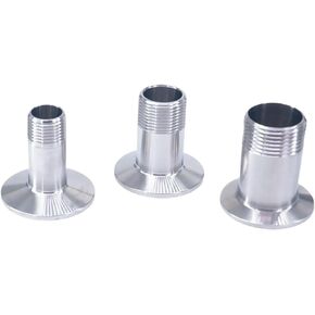1 قطعة 1-1/2 "NPT ذكر x 2" ثلاثي المشبك 304 الفولاذ المقاوم للصدأ الطويق المناسب المنزل المشروب البيرة IHNIEAEW in Kuwait