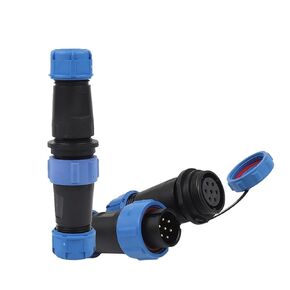 SP21 نوع الإرساء موصل كهربائي 2Pin-12Pin مقبس لحام كابل الطاقة سلك الطيران 1 قطعة (SP21-7D) in Kuwait