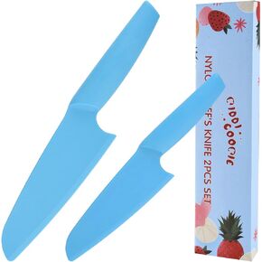 Nylon Knife for Nonstick Pans, 2 pcs Kitchen Knife Safe, Nonstick Knife Resistant to high temperatures up to 460 degrees Fahrenheit, Blue in Saudi Arabia