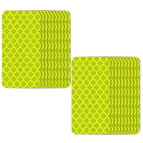 40 Pcs Super Reflective Stickers Made of DG3, 3.15" x 1.18" Reflective Warning Tape Outdoor Waterproof, Reflective Tape for Car Bike Mailbox Helmet Trailer (Silver) in Kuwait