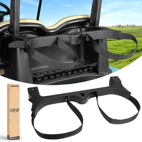 10L0L Golf Bag Attachment for Club Car Precedent 2004+ Gas & Electric Golf Carts 102504001, Golf Bag Holder Bracket Rack Assembly for Golf Cart Rear Seat(Not Include The Side Poles)- Black in Kuwait