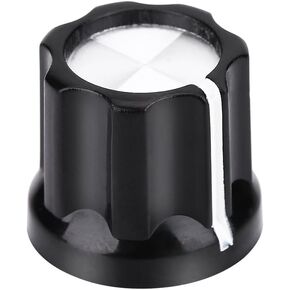 10-Pack 6mm D-Shaped Shaft Potentiometer Knobs for Guitar Bass Volume Control - Universal Control Panel Replacement Parts in Saudi Arabia