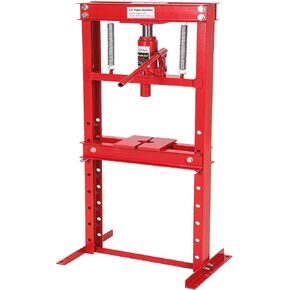Garvee 12 Ton Hydraulic H-Frame Shop Press with Adjustable Table and Stamping Plates for Auto Repair Garage, Red in Saudi Arabia