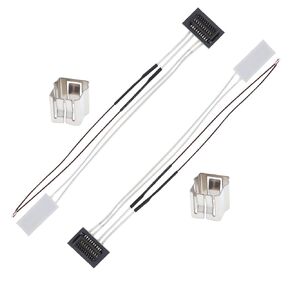 2 Pack 24V 48W 300 Degrees Celsius High Temperature Ceramic Heater and Thermistor with 2Pcs Fixing Clip Fit for Bambu Lab P1S P1P 3D Printer Accessories Parts in Kuwait
