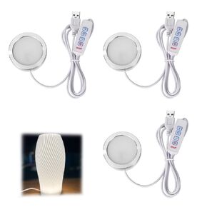 طقم مصابيح LED 3 قطع 001، 3 ألوان قابلة للتعديل 5 فولت تعمل بالطاقة USB لإضاءة Bambu Lab H2D/X1/P1P/A1 Mini Makerworld وAnycubic Makeronline 3D الطابعات المضيئة DIY in Kuwait