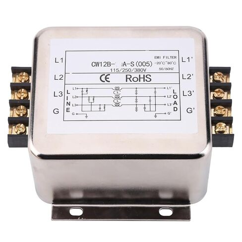 مرشح الطاقة 380 فولت ثلاثي الطور وأربعة أسلاك CW12B-30A-(005) كتلة طرفية (CW12C -6A -S -005 أربعة خطوط) in Kuwait