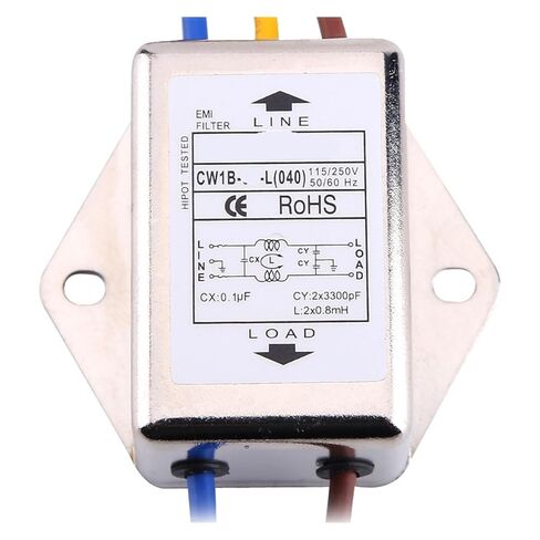 فلتر الطاقة أحادي الطور 220 فولت تيار متردد CW1B-10A-L(040) مع سلك (CW1B-6A-L-040) in Kuwait