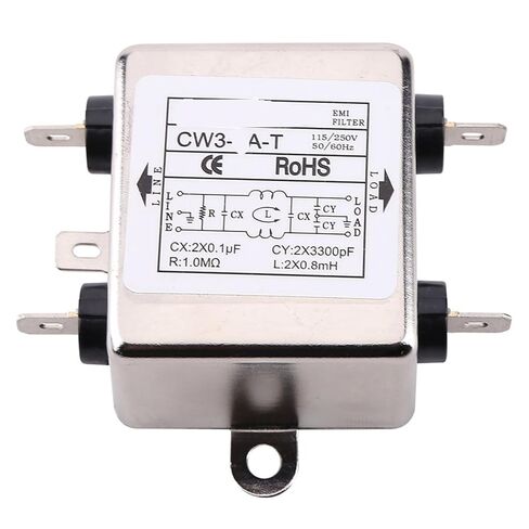 فلتر طاقة تيار متردد أحادي الطور 220 فولت CW3-20A 10A 6A 3A-T تنقية (CW3-6A-T) in Saudi Arabia