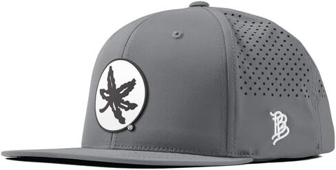 فواتير ذات علامة تجارية مرخصة رسميًا x مجموعة Ohio State Buckeyes Flat Performance Collection ولاية أوهايو OSU Buckeye Logo PVC in Saudi Arabia