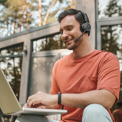 LEVN Headset with Mic, USB Headset with Microphone for PC, Headset with Microphone for Pc with Noise Canceling Microphone for Laptop, USB Headset for Work from Home/Call Center/Open Office in Saudi Arabia