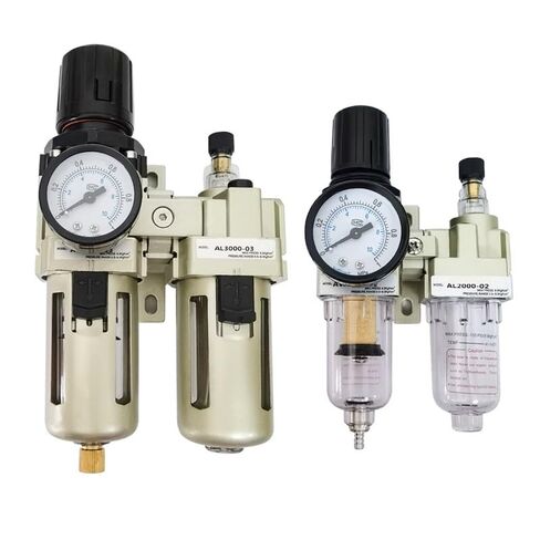 1 قطعة AC2010-02 AC3010-03 AC4010-04 منظم ضغط هوائي فاصل مياه زيتية فلتر هواء ضاغط تصريف يدوي (AC4010-04 PC8-04، فلتر ألياف) in Kuwait