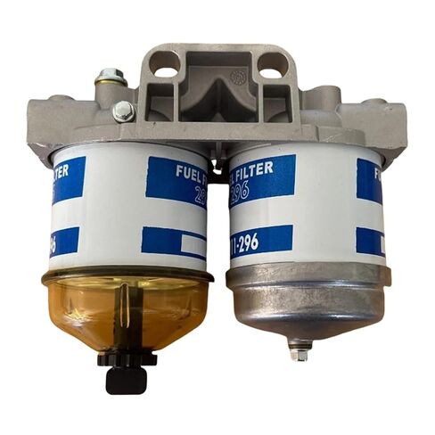 Dual-Addition Dual Fuel Filter 296 Filter Element 7111-296 HDF296 Filter Oil-Water Separator Double Cup Assembly in Saudi Arabia
