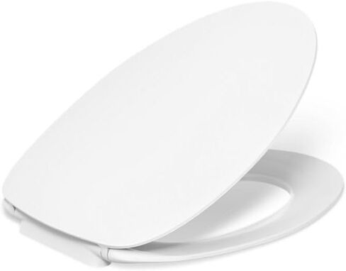 KOHLER K-30781-0 مقعد مرحاض طويل هادئ من الصفصاف، إغلاق ناعم مع مصدات محكمة، بلاستيك حراري، أبيض in Kuwait