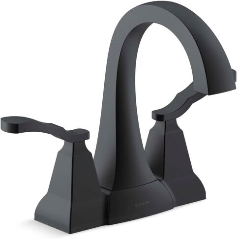 KOHLER R30997-4D-BL Ridgeport™ 1.2 GPM صنبور حوض الحمام المركزي، أسود مطفي in Kuwait