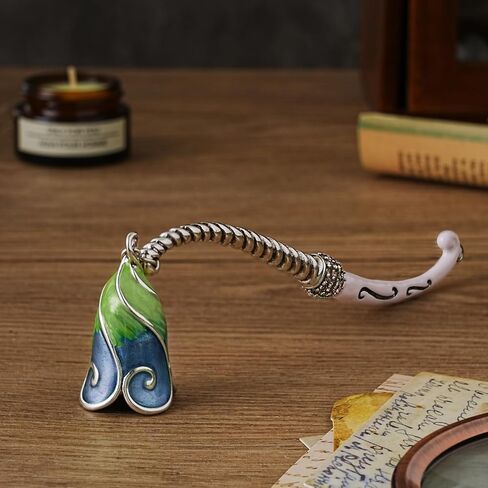 Candle Snuffer Extinguisher with Diamond Decoration Long Handle, Alloy Wick Flame Candle Put Out Tool Safely, Gift for Candle Lovers (Blue Purple) in Saudi Arabia