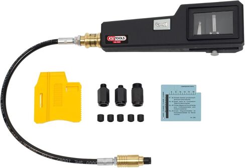 KS TOOLS أداة اختبار ضغط الضغط لمحركات البنزين مع مسجل الرسم البياني، 58 قطعة. in Kuwait