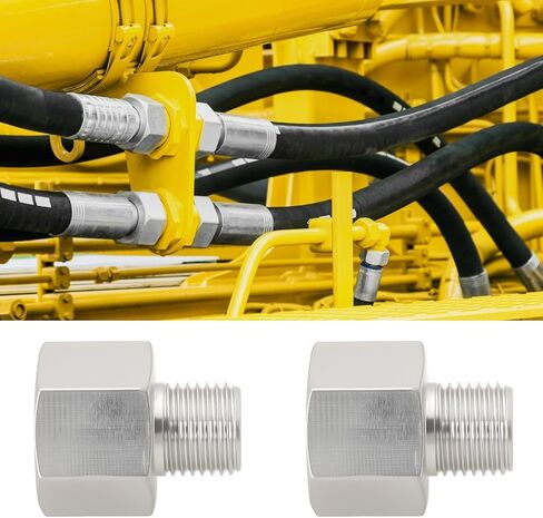 2 قطعة M14 x 1.5 أنثى إلى M10 x 1 محول خيط ذكر للوقود الهيدروليكي الهوائي in Saudi Arabia