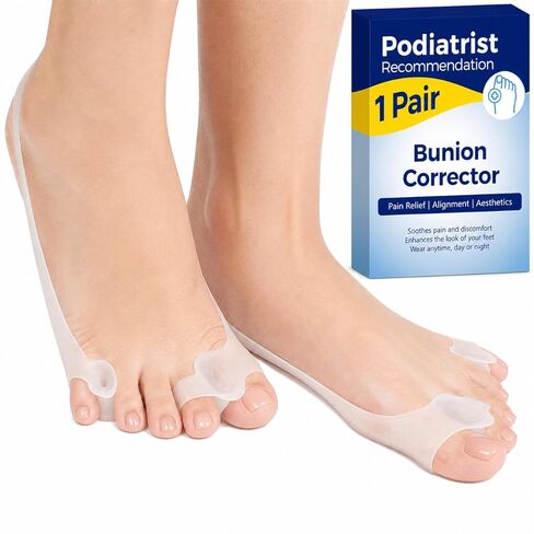 Bunion Corrector for Women and Men - Podiatrist Recommended, Toe Straightener for the Thumb and Little Toe, Foot Alignment and Pain Relief(1 Pair) in Saudi Arabia