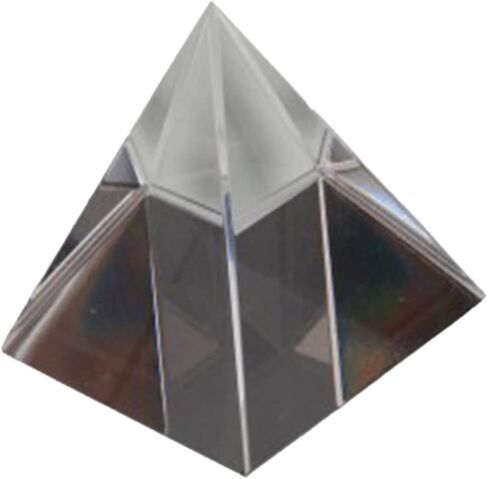 Four Sided Pyramid Light Prism Prismatic Lens for Optical Experiment Desk Decor Meditation in Saudi Arabia