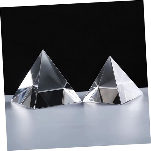 Four Sided Pyramid Light Prism Prismatic Lens for Optical Experiment Desk Decor Meditation in Saudi Arabia