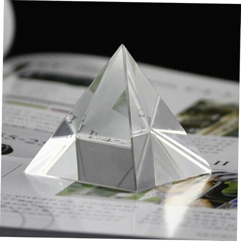 Four Sided Pyramid Light Prism Prismatic Lens for Optical Experiment Desk Decor Meditation in Saudi Arabia