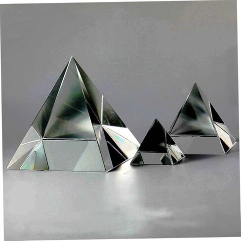 Four Sided Pyramid Light Prism Prismatic Lens for Optical Experiment Desk Decor Meditation in Saudi Arabia