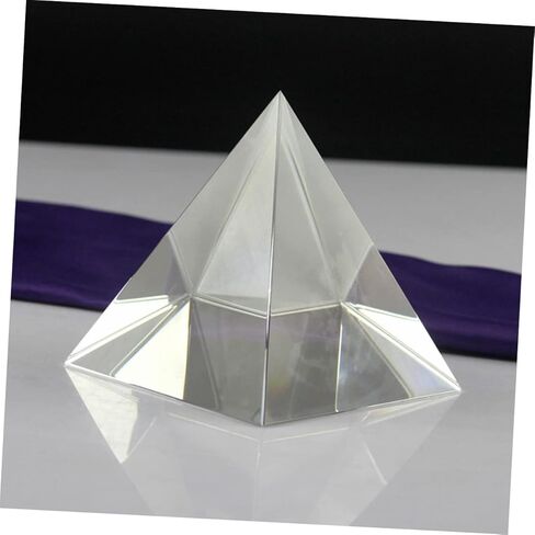 Four Sided Pyramid Light Prism Prismatic Lens for Optical Experiment Desk Decor Meditation in Saudi Arabia