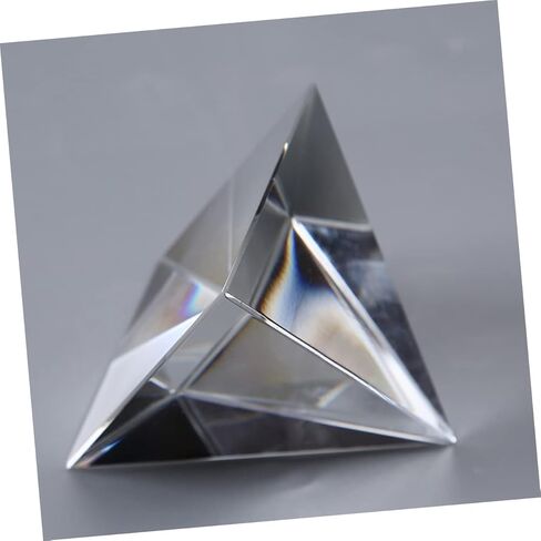 Four Sided Pyramid Light Prism Prismatic Lens for Optical Experiment Desk Decor Meditation in Saudi Arabia