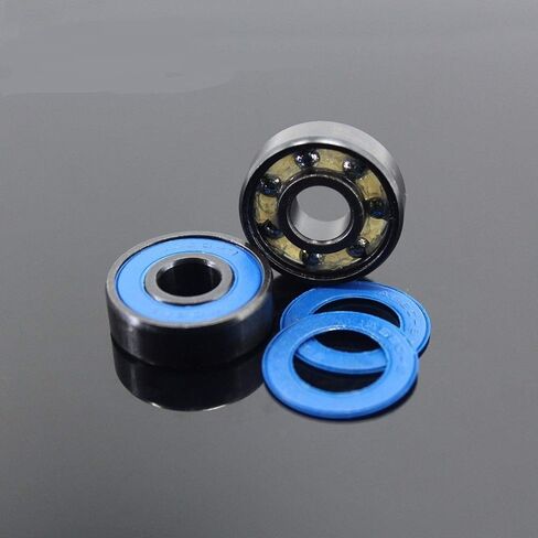 608-Black Skateboard Bearings ABEC-9 608 V RS Surface Black PA66 Cage Ball Bearing 8x22x7mm in Saudi Arabia