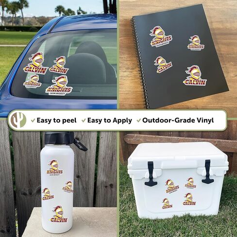 Desert Cactus Calvin University Sticker Knights Vinyl Decals Laptop Water Bottle Car Scrapbook Sheet T1 (Type 1-1) in Saudi Arabia