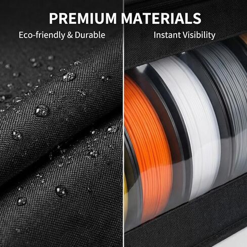 Filament Storage Box-4 Pack Waterproof 3D Printer Filament Dry Box with Desiccants, Holds Up to 24 Rolls, Transparent View & Zipper Design, No Assembly Needed for Home, Office, Workshop (4 Pack) in Saudi Arabia