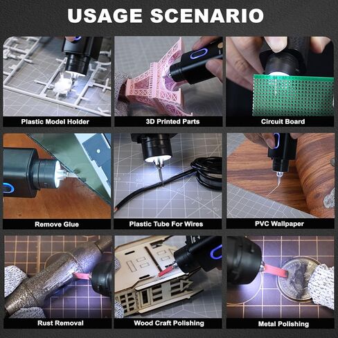 40KHz Ultrasonic Cutter Knife Pro, Handheld Craft Cutting Tool for 3D Prints,PVC,Leather,Plastic,Resin | Includes 50 Replacement Blades & Display Case | Multifunctional Sonic Knife for DIY,Modeling in Saudi Arabia