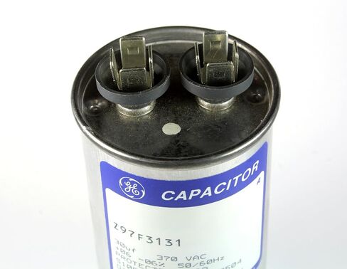 Motor Run Capacitor, 30uF 30mfd 370VAC, 4.5" Tall, 2" Diameter, Z97F3131, Compatible with GE in Saudi Arabia