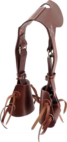 مجموعة Jeereal Western Leather Buddy سهلة الارتداء على شكل حصان للأطفال الشباب المهر روديو مع خياطة معززة، وإبزيم من الفولاذ المقاوم للصدأ in Kuwait