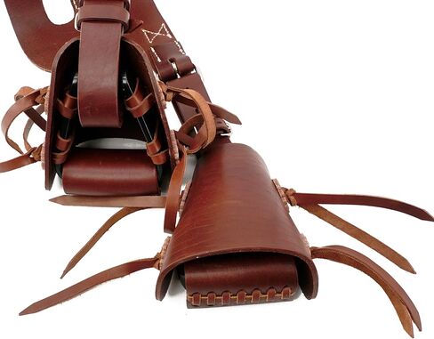 مجموعة Jeereal Western Leather Buddy سهلة الارتداء على شكل حصان للأطفال الشباب المهر روديو مع خياطة معززة، وإبزيم من الفولاذ المقاوم للصدأ in Kuwait