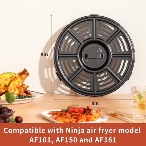 صينية مقلاة الهواء البديلة لـ Ninja AF101 ، إكسسوارات المقلاة الجوية لـ Ninja AF101 و AF150 و AF161 ، ضغط نينجا FD401 Foodi ، مقلاة الشواء لـ Ninja FD401 Foodi OP300 إلى OP500 Crisper Plate in Saudi Arabia
