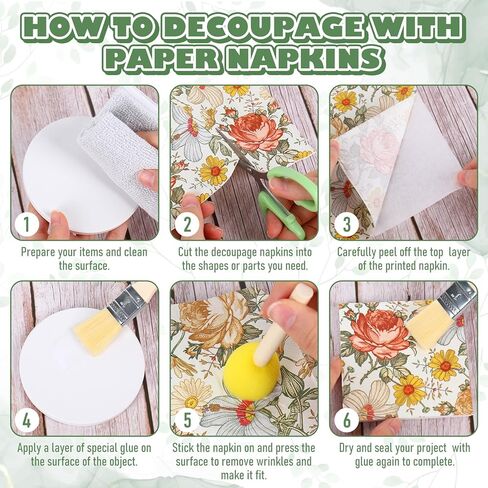 24 Pack Assorted Vintage Guest Napkins Disposable Napkin Retro Floral Mushroom Botanical Animal Dinner Paper Napkins for Wedding Birthday Party Supplies, 12 Styles in Saudi Arabia