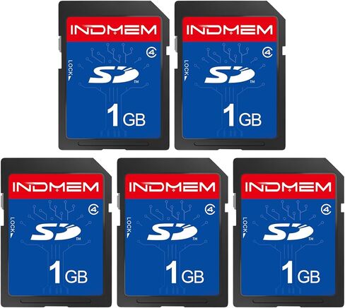 بطاقة Indmem SD 512 ميغابايت (2 حزمة) ، بطاقات ذاكرة فلاش من الفئة 4 MLC Stanard Secure Digital ، 512MB (2pc) in Kuwait