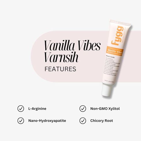 Fygg Nano-Hydroxyapatite Dental Varnish | Fluoride-Free Enamel Repair for Sensitive Teeth | Mild Mint Flavor, Suitable for Adults & Kids (1.36oz, Vanilla) in Saudi Arabia