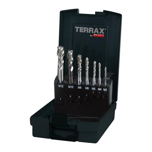 مجموعة صنبور الآلة Terrax من Ruko A245058ETX M DIN 371/376 Form C / 35° RSP HSSE-Co 5 في علبة بلاستيكية in Saudi Arabia