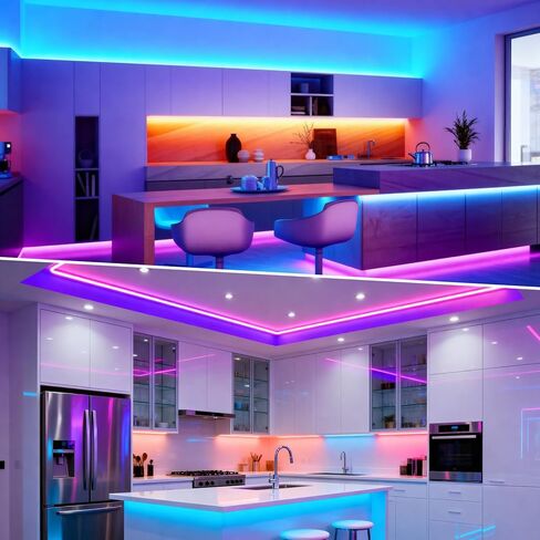 4 عبوات من قنوات LED الجصية بطول 3.3 أقدام/1 متر، قناة ناشرة LED للجدار الجاف بدون حواف مع ناشر حليبي، قناة ألومنيوم لأضواء الشريط، أسفل الخزانة، الجدار والسقف (الضوء غير متضمن) in Kuwait
