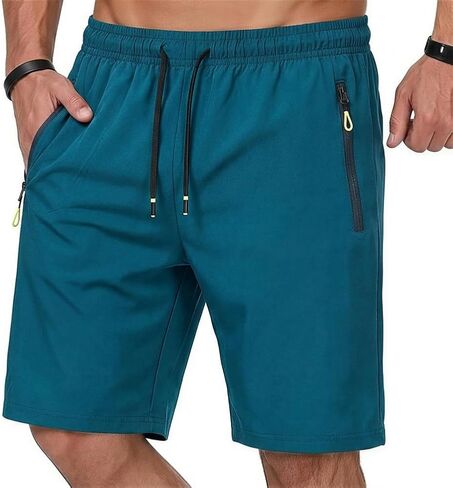 Quick Dry Men's Athletics Shorts, Gym Workout Sports Shorts, Lightweight Running Shorts with Pockets in Saudi Arabia