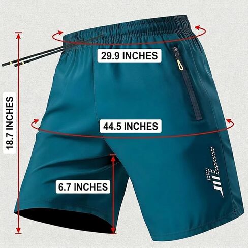 Quick Dry Men's Athletics Shorts, Gym Workout Sports Shorts, Lightweight Running Shorts with Pockets in Saudi Arabia