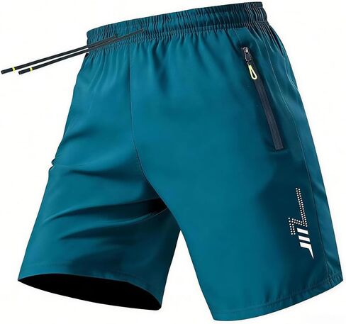 Quick Dry Men's Athletics Shorts, Gym Workout Sports Shorts, Lightweight Running Shorts with Pockets in Saudi Arabia